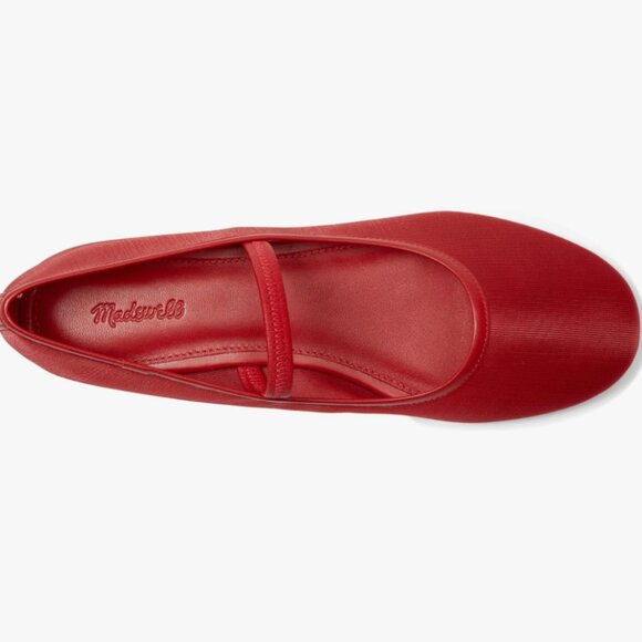 NWT - Madewell The Greta Ballet Flat in Mesh - Red - Size 9 - Picture 2 of 5